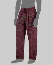 Club Room Men's Red Plaid Flannel Pajama Pants Size M