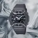 【CASIO 卡西歐】G-SHOCK 酷玩單色 金屬防撞保護器 百搭黑灰 八角形錶殼(GA-2100PTS-8A)