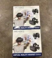 2 NEW Arcadia Virtual Reality 3D Headset for Smartphone New