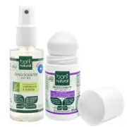 Vegan Deodorant Spray + Roll On Lavender Aluminium Free Kit Boni Natural