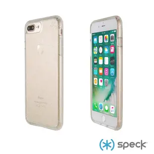 Speck iPhone 7/7+/8 Plus Presidio Clear+Glitter 金色玻璃水晶防摔保護殼