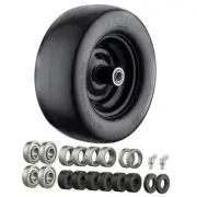 11x6.00-5 Flat Free Tire, Zero Turn Mower Front 11x6.00-5 Black (Pack of 1)