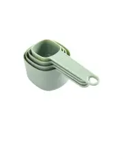[Gourmet Kitchen] Modern Nesting Measuring Cup Set 4 Pieces 16.6x7.6x7.5cm in Sage