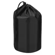 Stuff Sack, 6 x 12.6 Inch Waterproof Outdoor Storage Sack Drawstring Black