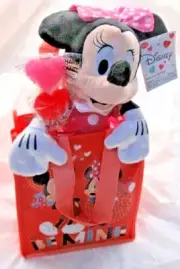 Minnie Mouse Plush 13" Plush with Reusable Gift Bag by Disney