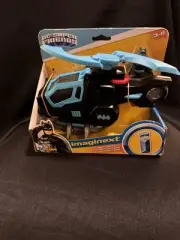 Fisher Price Imaginext DC Super Friends Batman Batcopter helicopter Light Blue