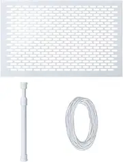 Leaf Skimmer - Debris Catcher | Pool Skimmer Net | Fine Mesh Pond Skimmers | Leaf Guard Net Blocker | 15.3x9.8 Inches Anti Rust Netting for Garden Pond Protection for Home Gymnasium School Pond