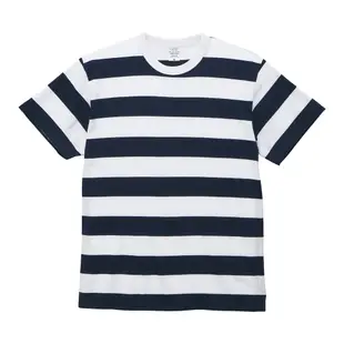 SLANT United Athle 日本品牌 5.6oz 橫條紋短袖T恤 1.2cm/5cm條紋T恤 百搭短T