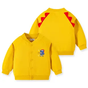 童裝秋冬季新款兒童單排外套寶寶上衣男童開衫恐龍衛衣潮外套