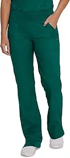 [Landau] Proflex Modern Yoga Scrub Pant' Scrub Bottoms Hunter Green X-Small Tall