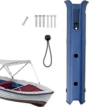 Boat Rod Holder, Fishing Float Tube Fly Rod Holder, Mount Tool Holder Tube Links with Screws, Canoe Fly for Saltwater and Freshwater