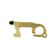 Brass Copper Multi-Tool: No Touch Contactless Door Opener, Button Pusher