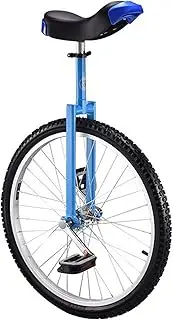 Large Adult's Unicycle for Men/Women/Big Kids, 24 Inch Wheel, Female/Male Unicycle with Alloy Rim, User Tall Than 175Cm, Best Birthday Gift (Color : Blue, Size : 24 Inch Wheel) Durable TDF