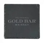 GOLD BAR Whiskey Slate Coaster