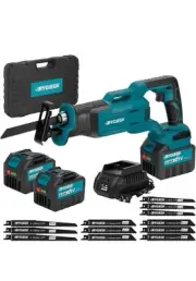 21V Brushless Reciprocating Saw,2×6.0Ah Battery Cordless Power Sawzaw 28mm 3500