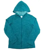 Head Girls Full Zip Hooded Jacket Ocean Depths Heather