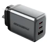 RockRose Infinito G65 -- 65W PD & QC 3.0 , 2X USB-C & USB-A Triple Port AC Wall Charger [RRTC57]
