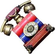 NOLITOY Vintage Simulation Telephone for Interactive Home Appliance Plaything Enhances Cognitive Skills Communication Present for Family and Friends