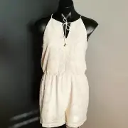 Women's size 12 'FOREVER NEW' Gorgeous ivory kristy embroidered playsuit - BNWT