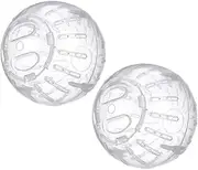 ifundom 2Pcs Transparent Dwarf Hamster Running Ball Activity Exercise for Small Animals for Hamsters and Chinchillas Engaging Playtime for Fitness and Fun
