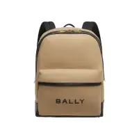 在飛比找momo購物網優惠-【BALLY】BAR 帆布後背包(bally 後背包)