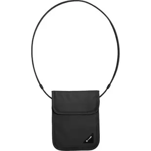 澳洲《Pacsafe》Coversafe X RFID 防剪掛頸包 X75/ RFID 掛式護照卡包 (黑色 10148100)