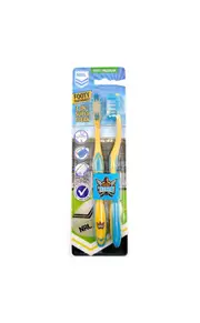 Gold Coast Titans NRL Toothbrush 2 Pack