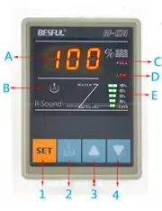 5PC BF-KT4 Intelligent digital display water level controller liquid level