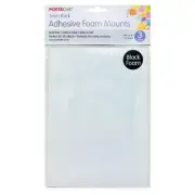 Adhesive Foam Mounts (Black Foam) - 5mmx5mm 3 Sheet