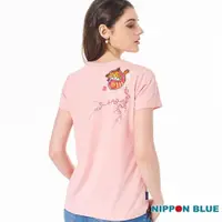 在飛比找momo購物網優惠-【BLUE WAY】女裝 狐狸達摩 短袖 上衣-日本藍