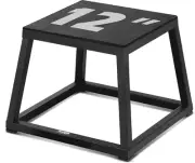 Yes4All Metal Plyo Box, Plyometric Jump Box Fitness Exercise for Home Gym-12/18