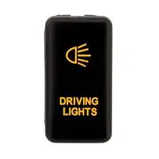 Hulk 4X4 Switch Push Button On / Off OE Replacement 12V Driving Lights Amber Illum to suit Early Toyota Hulk - HU1401A-01
