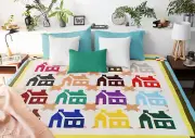 Unique patchwork Playful School House FINISHED QUILT - Lovely traditional quilt
