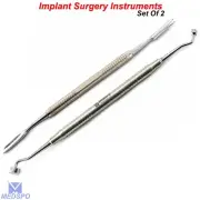 Set Of 2 Bone Graft Compactor Plugger Implant Bone Carrier Grafting Instruments