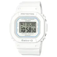 在飛比找momo購物網優惠-【CASIO 卡西歐】電子女錶 樹脂錶帶 白 防水200米 