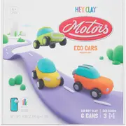 3pc Hey Clay Eco Motors Kids/Childrens Creative Moulding Art/Craft Set 6-36m