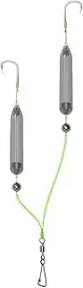 Bottom Rigs for Saltwater Fishing - Flounder Rigs,Anti-Snag Double-Hook Bait Attractor Floats Beach Panfish Trolling Sea River Perch Pier