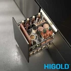 HIGOLD Shearer Crystal Pull Out Kitchen Cabinet Organiser 450mm - Glass Baskets