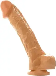 Adam's Cock 10" Realistic Textured Dildo with Suction Cup Base