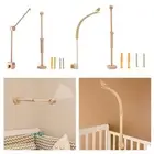 Bed Bell Bracket Wooden Toy Decoration Hanging Arm for Boy Infant Crib Bed