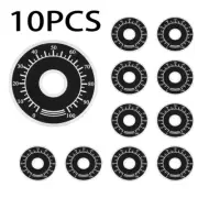 10pcs WTH118 Potentiometer Anzeige Platte Aluminium Knob Digital Scale 0-100