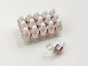 YYNGJCK 15Packs 2ml Sample Glass Dropper Bottles for Essential Oils, Mini Vials Perfume Aromatherapy Cosmetic Liquid Containers With Glass Eye Dropper (2ml)