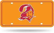 Rico Industries NFL Football Tampa Bay Buccaneers Modern Retro Metal Auto Tag 6" x 12" - Great for Truck/Car/SUV