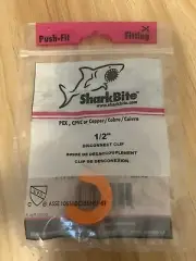 SharkBite U710A Orange 200 PSI Plastic Pipe/Tubing Disconnect Clip 1/2 Dia. in.