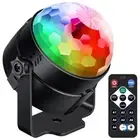 - Sound Activated Party Light with Remote RGB DJ Rave Light Strobe Stage Lamp