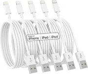 Apple MFi Certified iPhone Charger, 5 Pack Lightning Cable (3/3/6/6/10 FT) for iPhone 14/13/12/11 Pro Max/XS MAX/XR/XS/X/8/7 Plus iPad AirPods