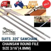 3/16" 4.8mm CHAINSAW CHAIN ROUND FILES SUITS.325” Stihl BAUMR-AG Sharpening