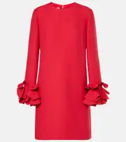 [Valentino] Valentino Crepe Couture ruffled minidress AU 12 red
