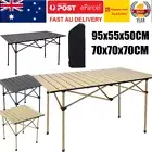 Camping Table Roll Up Folding Portable Aluminium Outdoor BBQ Desk Picnic Family