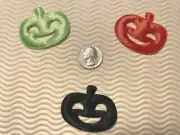 60 pcs x 2" Mix Padded Satin Pumpkin Appliques for Kids/Halloween Craft ST124